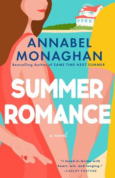 the cover of summer romance by annna monaghan, featuring an image of a woman