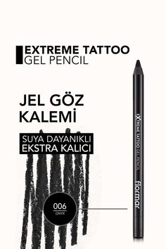 Flormar Göz Kalemi - Extreme Tattoo Gel Pencil Siyah 006 Onyx Yorumları, Fiyatı - Trendyol Makeup Pouch, Kale, Makeup