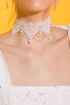 MATERIAL : ZINC ALLOY,PEARL AND LACE MADE IN KOREA ALL ACCESSORIES CANNOT BE RETURNED OR EXCHANGED. Reception Accessories, Choose Happiness, Lace Made, Rhaenyra Targaryen, Lace Accessories, Bridal Choker, Lace Choker, Black Choker Necklace, Modern Accessories