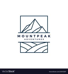 the mountain peak logo is suitable to be used for many purposes