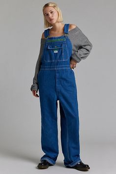 Original vintage overalls sourced by Urban Renewal. Classic relaxed fit denim overalls in their original vintage form. Each pair will vary in brand. Features Urban Renewal Vintage overall Original vintage denim overall Relaxed fit Full length Each will vary from what is pictured Content + Care Cotton Machine wash Size + Fit Model in Blue is 5’9" and wearing size S/M Measurements taken from size S/M Chest: 36" Length: 33" | Urban Renewal Vintage Overall in Blue, Women's at Urban Outfitters Jean Styles, Mom Jeans Style, Overalls Vintage, Vintage Overalls, Thrift Inspo, Clothing Reference, Jean Overalls, Shop Jeans, Urban Renewal