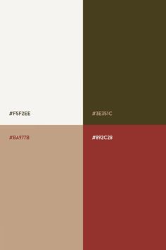 the color scheme is red, brown, and green