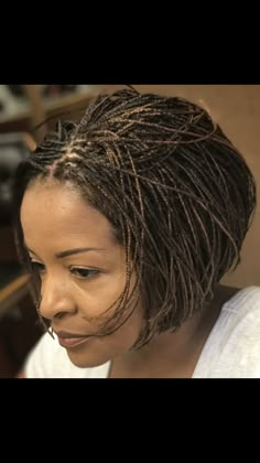 The ability  to create a hairstyle using individual small  plaits is captivating.  The Braider must be a visionary. I am my braids. #protective style #braids . #boblife #bobplaits #bobhaircut #protectivestyles Short Individual Braids, Bob Plaits, Swoop Braids, Underhand Braid, Pixie Braids Hairstyles, Micro Braids Styles, Short Bob Braids, Braids Bob, Pixie Braids