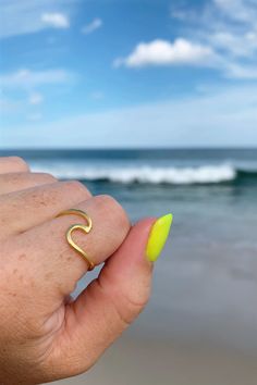 Pura Vida Wave Ring Gold Pura Vida Wave Ring, Pura Vida Wave, Wave Ring, Gold Plated Sterling Silver, Heart Ring, Final Sale, Gold Rings, Sterling Silver, Ring