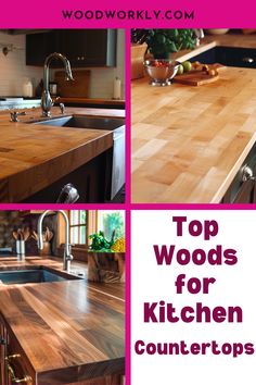 the top woods for kitchen countertops