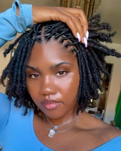 Black Women Short Locs, Loc Products, Locs Hairstyles For Women Short, Twa Hairstyles, Dread Hairstyles, Dreadlock Hairstyles