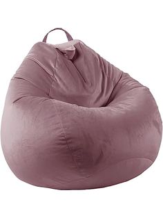 a large bean bag chair sitting on top of a white floor