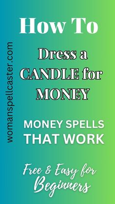 Ready to attract abundance? Learn the powerful technique of dressing candles for money and watch your financial dreams come true. Dress A Candle, Attract Wealth And Prosperity, Money Spells That Work, Start Manifesting, Financial Abundance