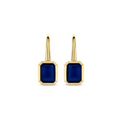 Blue Gem Dangle Earrings by Ti Sento - Available at SHOPKURY.COM. Free Shipping on orders over $200. Trusted jewelers since 1965, from San Juan, Puerto Rico. Blue Crystals Stones, Timeless Earrings, Blue Crystal Earrings, Classic Earrings, Back Jewelry, Free Product, 18k Gold Jewelry, Blue Gems, Old Jewelry