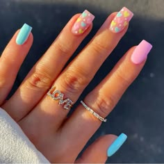 ** Price Too High? Please Make An Offer, As All Reasonable Offers Will Be Accepted!** Square Medium Pink And Blue Press On Nails With Heart Designs Nwt 24 Pcs New In Box! Style Tags: Hearts, New, Gift, Press On Nails, Square, Glossy, Colorful, Casual, Spring, Summer, Fake Nails, Pink, Blue Daisy Rings, Gender Reveal Nails, Hannah Taylor, January Nails, Hari Valentine, Acrylic Nails Designs, Colorful Nails, Easy Nails