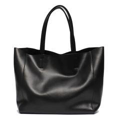 Stay organized and stylish with our Large Capacity Women's Fashionable Real Leather Tote Bag. Made from high-quality genuine leather, it features a minimalist design with a spacious interior equipped with a cell phone pocket and zipper pocket. Zipper closure for added security. Perfect for daily use or any occasion. Your browser does not support our video. Large Capacity Women's Tote Bag: Spacious interior designed to carry all your essentials, perfect for daily use, work, shopping, and travel. Leather Tote Bag Designer, Cowhide Handbags, Soft Leather Handbags, Designer Leather Handbags, Real Leather Handbags, Black Leather Tote Bag, Genuine Leather Totes, Tote Bag Leather, Tote Purse