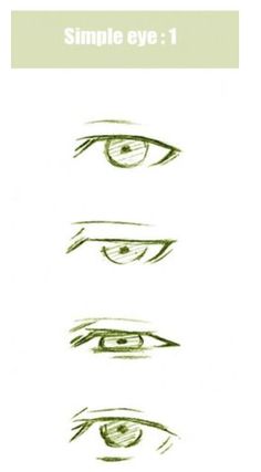 an image of different eyes with the words'simple eye 1'in front of them