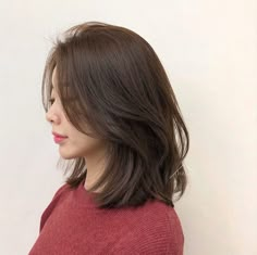 Hair Style Korea, Medium Layered Haircuts, Shoulder Length Hair Cuts