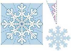 the snowflake is cut out and ready to be used