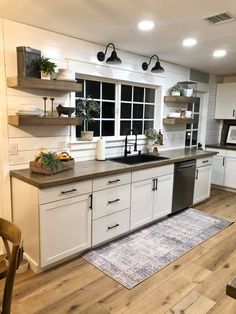 the kitchen is clean and ready for us to use in its new owner's home