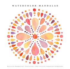 the watercolor manual is shown with an image of colorful circles in red, orange and yellow