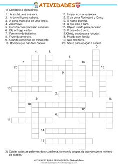 a crossword puzzle with numbers in spanish