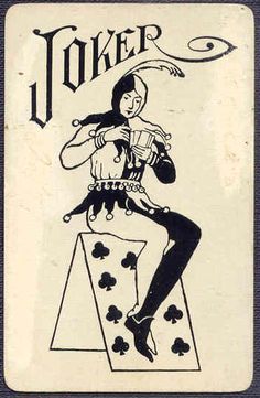 a playing card with an image of a woman sitting on top of a stool and holding a book