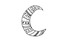 a black and white drawing of the letter c with an ornament pattern on it