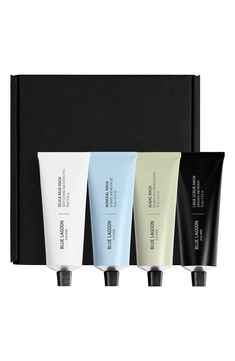 What it is: A limited-edition gift set of Blue Lagoon's iconic bioactive face masks now housed in stylish aluminum packaging. Who it's for: Ideal for all skin types.Set includes:- Full-size Silica Mud Mask (2.5 oz.): a purifying and detoxifying face mask that deep-cleanses and strengthens skin- Full-size Mineral Mask (2.5 oz.): a hydrating face mask that boosts skins moisture level and revitalizes the complexion- Full-size Algae Mask (2.5 oz.): a nourishing face mask that boosts natural skin glo Immortelle Essential Oil, Detoxifying Face Mask, Lagoon Iceland, Blue Lagoon Iceland, Hydrating Face Mask, Face Mask Set, Mud Mask, Skin Glow, Clay Mask