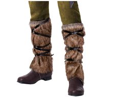 PRICES MAY VARY. Package Include: 1 pair of Medieval Viking Faux Fur Leg Covers adorned with leather straps wrap. 2 types Brown Faux Fur: Crafted from high-quality material 1 - Long Dog Faux Fur: Mimick the look and feel of long dog faux fur. Luxurious, warmth and texture. 2 - Short Raccoon Faux Fur: Sleek and sophisticated aesthetic, stylish. Design: Feature a timeless design inspired by medieval Viking attire, with faux fur providing insulation against the elements while the faux leather strap Viking Attire, Fur Boot Covers, Warrior Cosplay, Faux Fur Leg Warmers, Fur Leg Warmers, Warrior Costume, Long Dog, Boot Covers, Viking Clothing