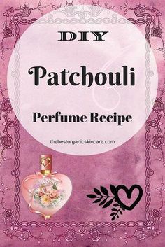 Perfume Oil Recipes, Diy Perfume Recipes, Essential Oil Perfume Blends, Patchouli Perfume, Perfume Versace, Homemade Perfume, Diy Perfume