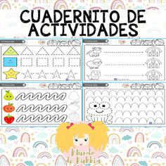 an activity sheet for children to learn spanish