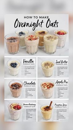 an iphone screenshot shows how to make overnight oatmeal