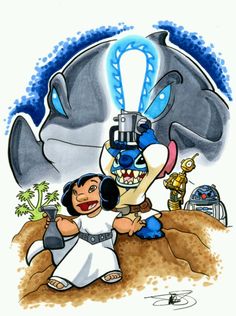 Star wars: lilo & stitch Disney Kingdom, Animatronic Fnaf, Disney Fanatic, Lilo Stitch, Disney Lilo, Disney Stuff