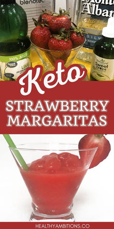 Sip on the ultimate guilt-free indulgence with our Low-Carb Keto Strawberry Margarita. Perfect for those following a keto diet or anyone looking for a healthier alternative to their favorite cocktail. This easy-to-make recipe combines fresh strawberries, a touch of sweetness, and the zest of lime for a refreshing drink that won't knock you off your health goals. Ideal for summer gatherings or a relaxing evening at home. Discover how to enjoy your favorite flavors without the carbs! Keto Mocktails Non Alcoholic, Keto Cocktails Alcoholic Drinks, Keto Alcohol Drinks, Mangonada Recipe, Keto Beverages, Keto Alcohol, Strawberry Margarita Recipe, Margarita Ingredients, Low Carb Cocktails