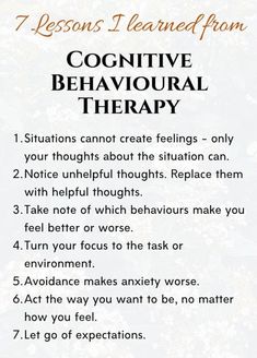 Cognitive Therapy, Mental Health Therapy, Cognitive Behavioral Therapy, Positive Self Affirmations, Self Care Activities, Coping Skills, Self Improvement Tips