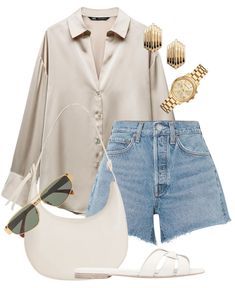 Zara Satin Shirt, Satin Bluse, Looks Pinterest, Looks Street Style, Causual Outfits, Satin Shirt, Neutral Outfit, Casual Chic Outfit