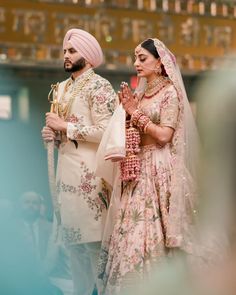 Producer Aman Gill Gets Married To Amrit Berar In Canada Peach Lehenga, One Month Anniversary, Indian Wedding Couple, Sikh Wedding, Film Producer, Wedding Album, Couple Portraits, The Knot, Intimate Wedding