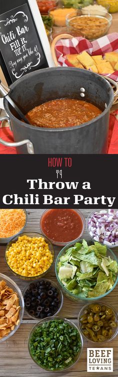 an image of how to throw a chili bar party