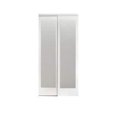 an image of a white closet door on a white background with clipping for text