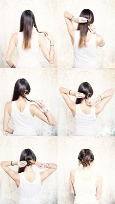 Easy hair idea Butterfly Locks, 5 Minute Hairstyles, Twisted Hair, Easy Bun Hairstyles, High Bun, Mom Hairstyles