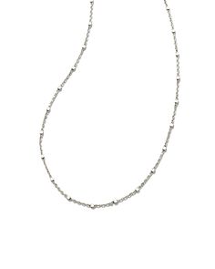 Meet your newest styling staple: the Single Satellite Chain Necklace in Sterling Silver. Featuring Kendra’s favorite dotted chain, this elevated base is a must have whether you plan to layer or style it solo. Silver Kendra Scott, Metal Store, Silver Collection, Demi Fine Jewelry, Silver Prices, Oxidized Sterling Silver, Chain Link Necklace, Kendra Scott, Pure Silver