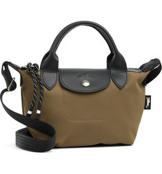 Longchamp Le Pilage Small Crossbody Bag | Nordstrom Small Bag Outfit, Longchamp Crossbody Bag, Earthy Palette, Compact Bag, Small Crossbody Bag, Small Crossbody, Nylon Bag, Longchamp Le Pliage, Small Bag