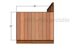 the side view of a wood fence with measurements for it and how to measure it