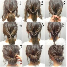 Sanggul Modern, Morning Hair, Work Hairstyles, Low Bun, Penteado Cabelo Curto, Short Hairstyle, Hair Dos, Hair Updos