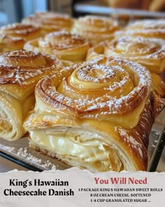 a close up of a pastry on a tray