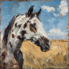 appaloosa- horse-in-field-portrait Horse Silhouette Painting, Horse Painting Ideas, Dog Portraits Painting Oil, Acrylic Horse Painting, Painting Layout, Horse Oil Painting, Painting Horse, Horse Paintings, Different Photos