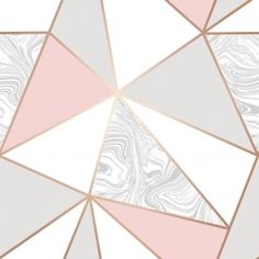 an abstract geometric design with pink and grey colors