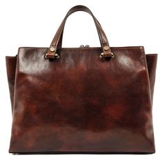 Time Resistance Top Handle Leather Handbag - HauteMasta