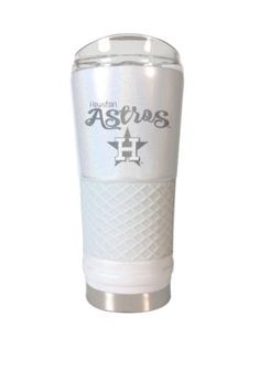 a white tumbler cup with the words blue jays on it's side