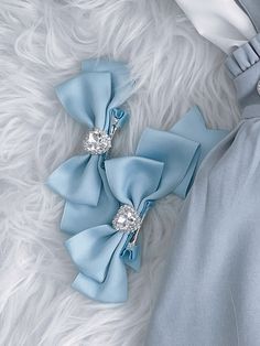 The price is for a pair of hairclips only, others are not included. Kawaii Hair Accessories, Kawaii Blue, Punk Style Outfits, Kawaii Hair, Kawaii Vintage, Baby Blue Aesthetic, Sailor Moon Aesthetic, Kawaii Hairstyles, Jirai Kei