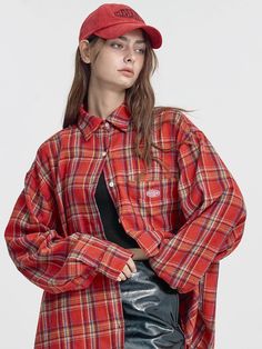 Composition : polyester 70% cotton 30%Color : RedCountry of Origin : China Oversized Red Long Sleeve Flannel Shirt, Oversized Red Flannel Shirt, Oversized Red Flannel Shirt Casual, Oversized Red Flannel Shirt Casual Style, Oversized Red Shirt For Fall, Trendy Orange Cotton Shirt, Oversized Red Long Sleeve Shirt, Casual Red Cotton Flannel Shirt, Red Cotton Casual Flannel Shirt