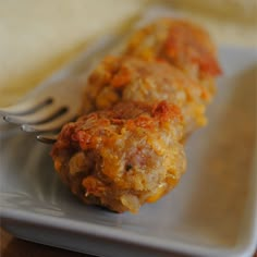 a fork and some food on a plate