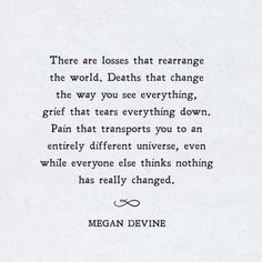 a poem written in black ink on white paper with the words, there are losses that rearrangg the world