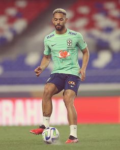 a soccer player in action on the field